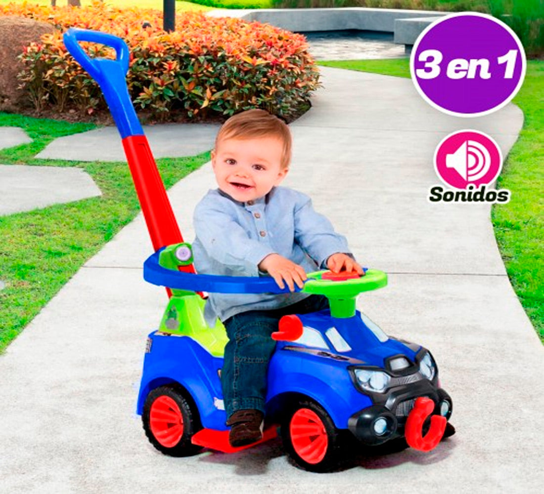 Carrito 3 En 1: Caminador, Paseador y montable