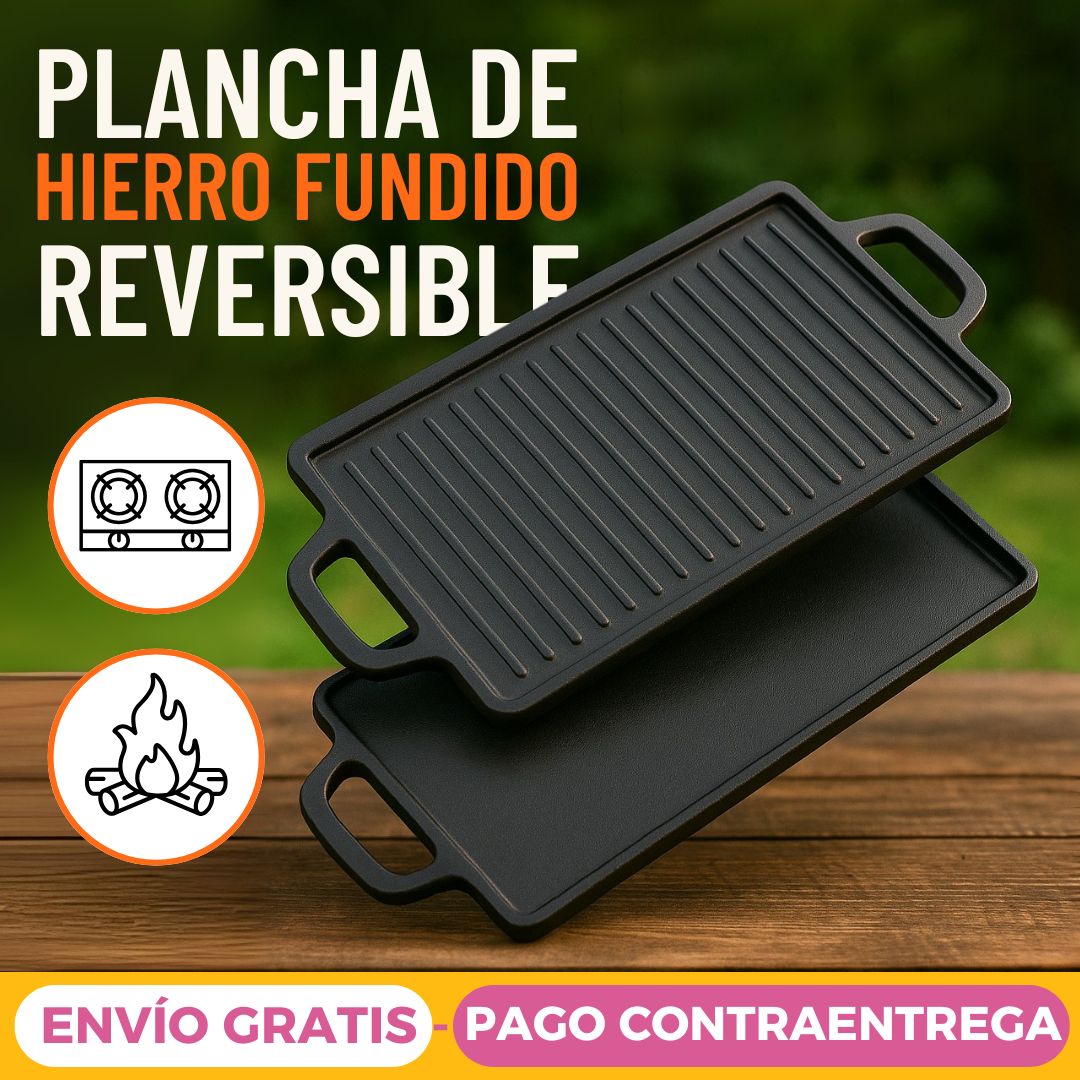 Parrilla de Hierro Fundido Reversible