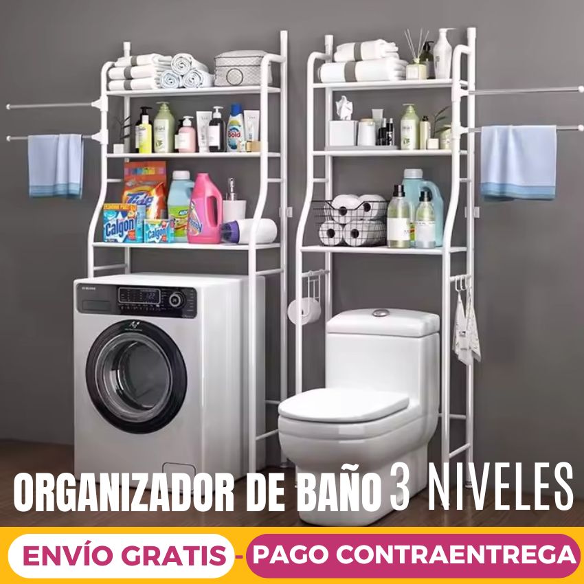 Estante Organizador de Baño 3 Niveles