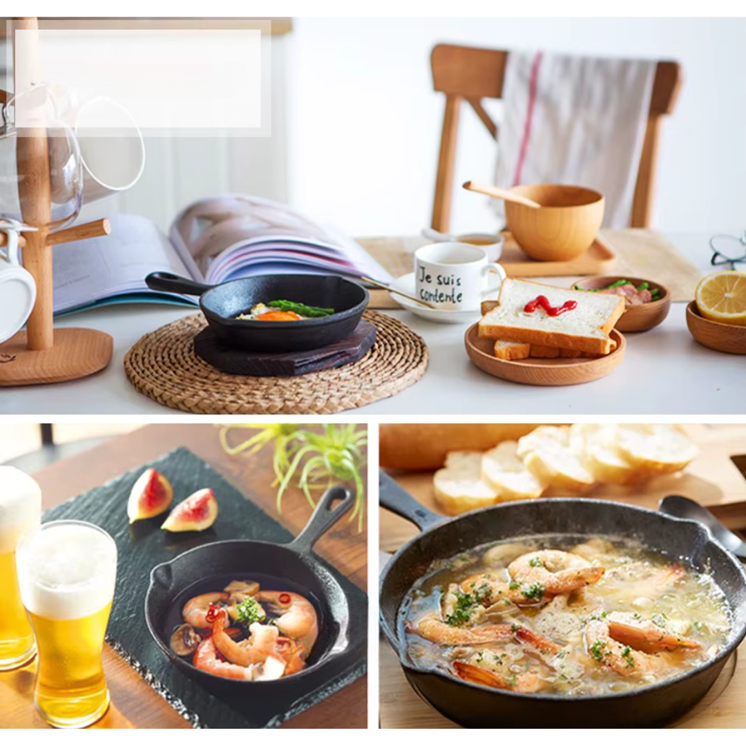 Juego De Sartenes, Hierro Fundido, X 3 Piezasᵀ