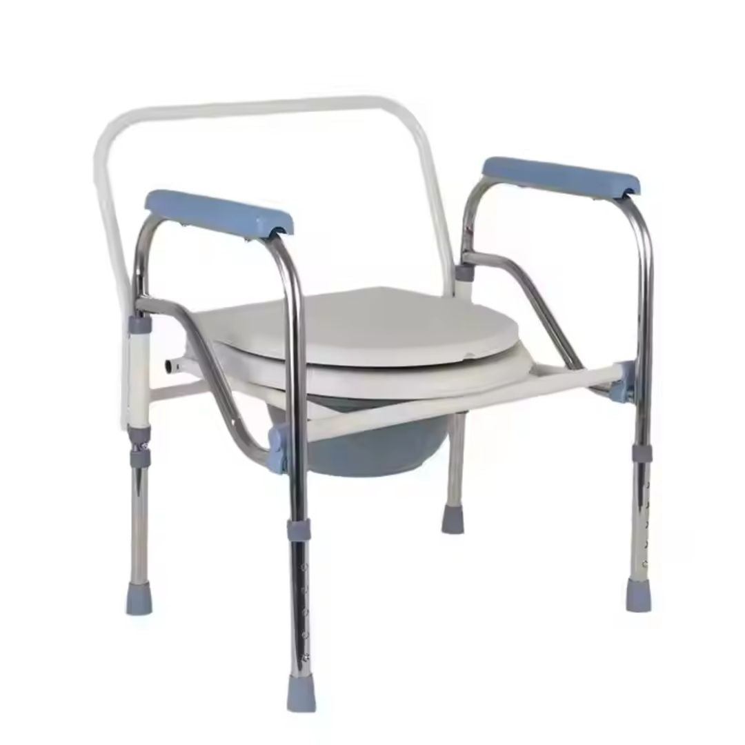 Silla Inodoro Plegable con Posa Manos