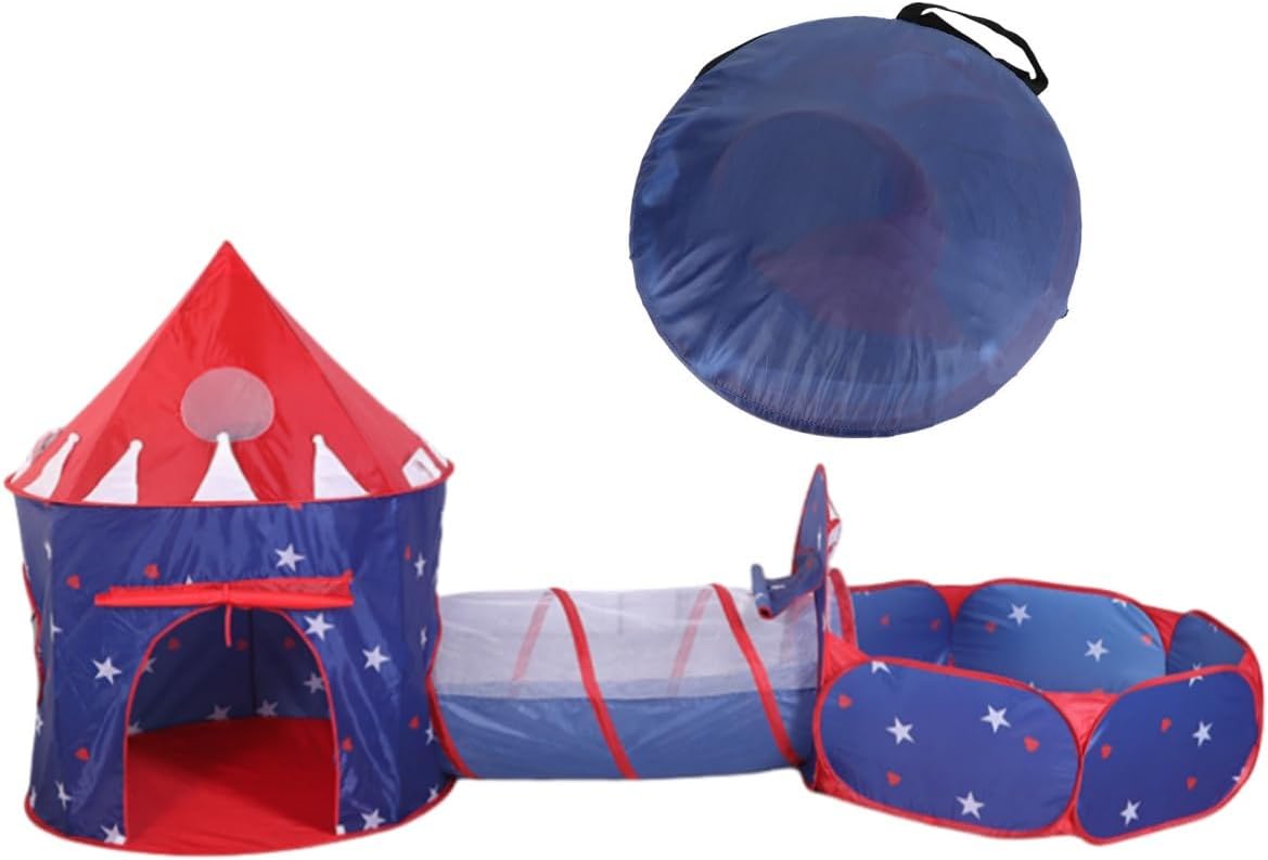 Carpa Castillo 3 En 1 Túnel + Piscina