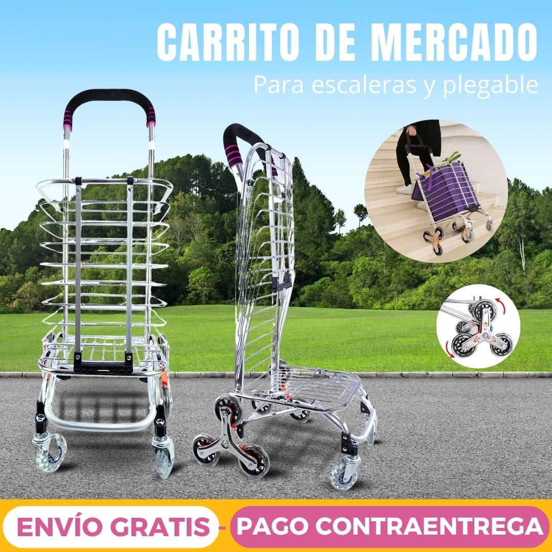Carrito De Compras Para Escaleras Multifuncional