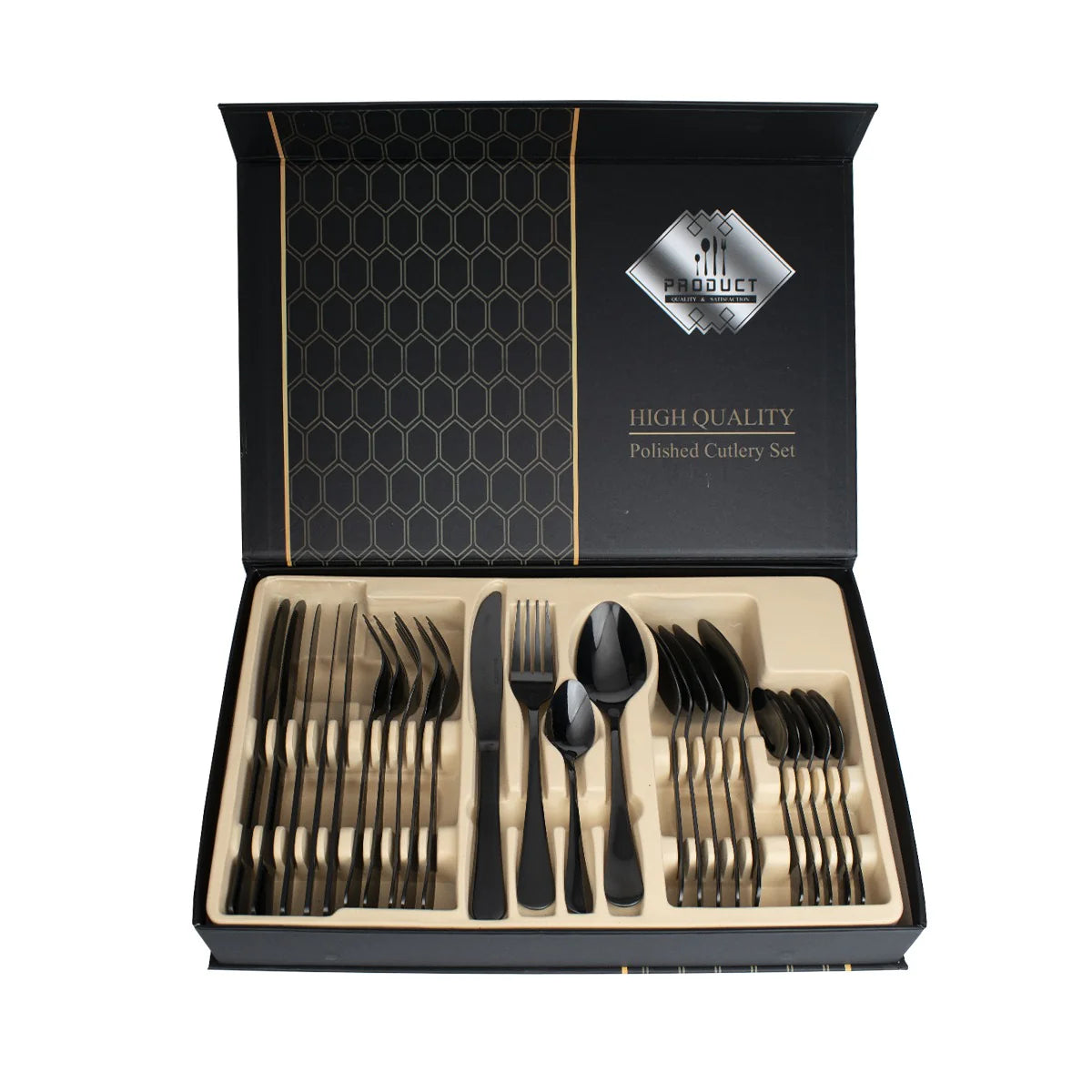 Set de Cubiertos 24 Piezas Acero Inoxidable